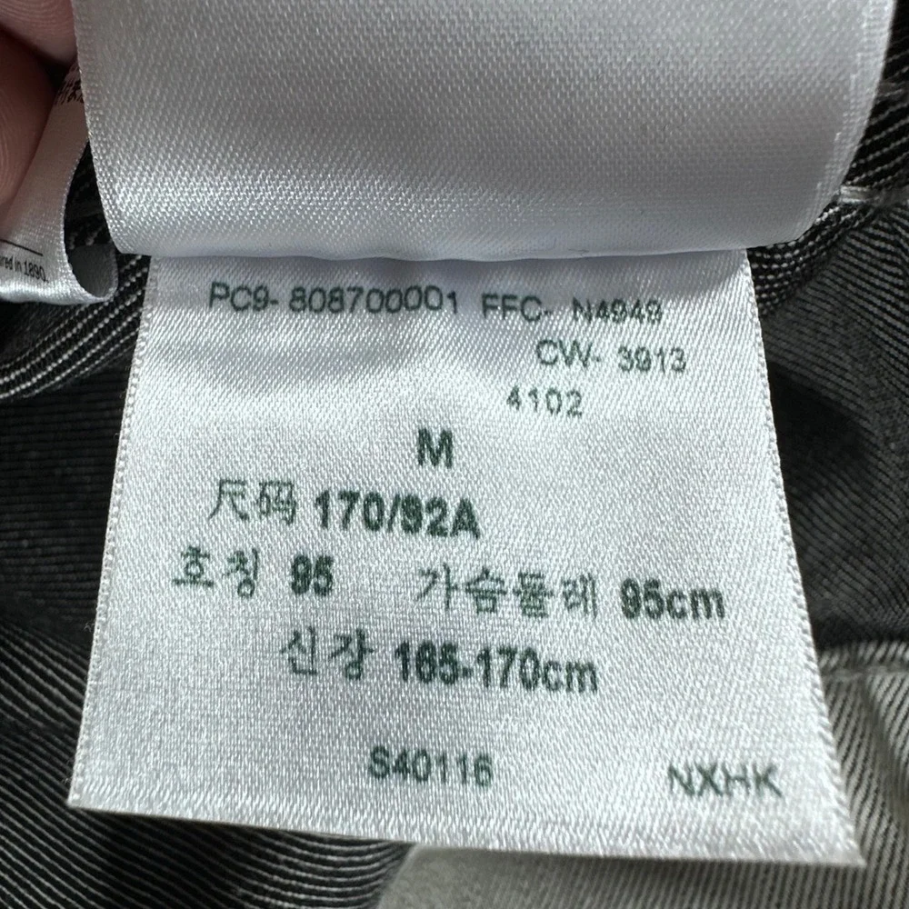 Levi's Trucker Jacket Mens M Medium Grey Two Tone Colorblock Denim Coat